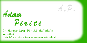 adam piriti business card